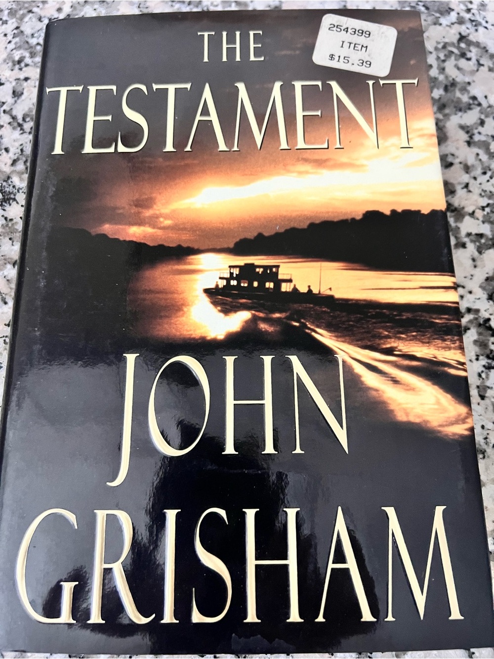 The Testament by John Grisham - Sunset Cover